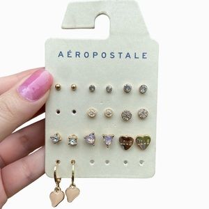 Aeropostale ✨ 9 pairs of new stud earrings